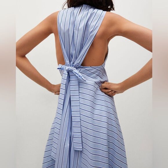 Mango Cotton Open Back Dress - Picture 2 of 7